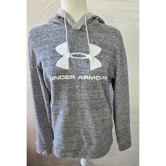 Under Armour Grey White Hoodie Woman's size Small - Picture 1 of 6